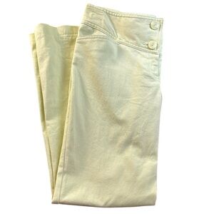 Nicole by Nicole Miller Yellow‎ Flare Twill Pants Size 8